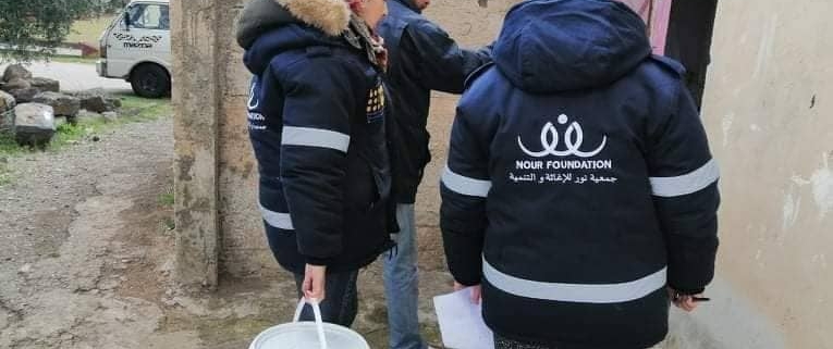 توزيع سلل صلخد وسليم جمعية نور للإغاثة والتنمية
