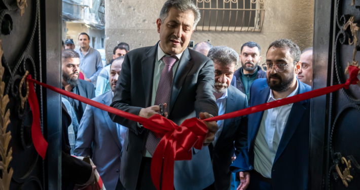 افتتاح مركز نور الطبي وسوق اليرموك الخيري
